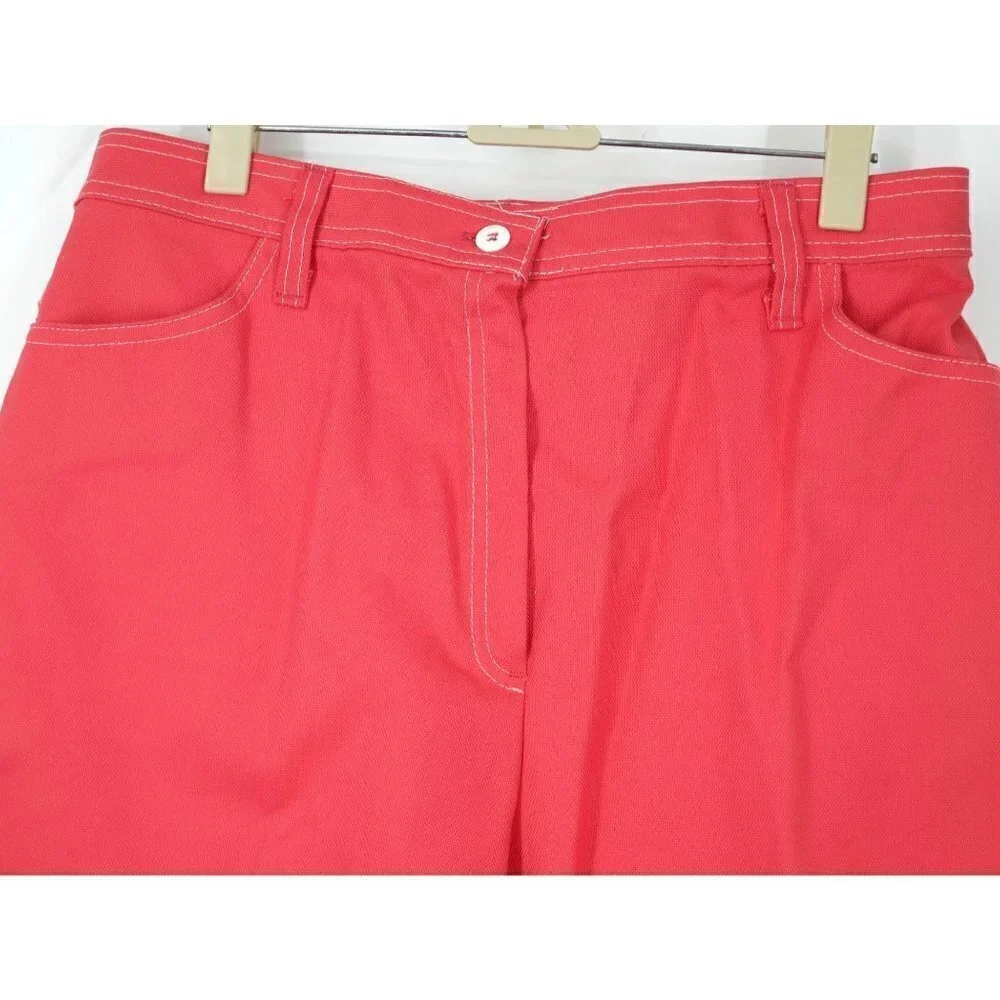NWT Vintage Deadstock White Stag Coral‎ Straight Leg Pants Pink 29